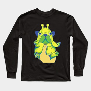 Funny Alien Dog Gneep Gnorp Long Sleeve T-Shirt